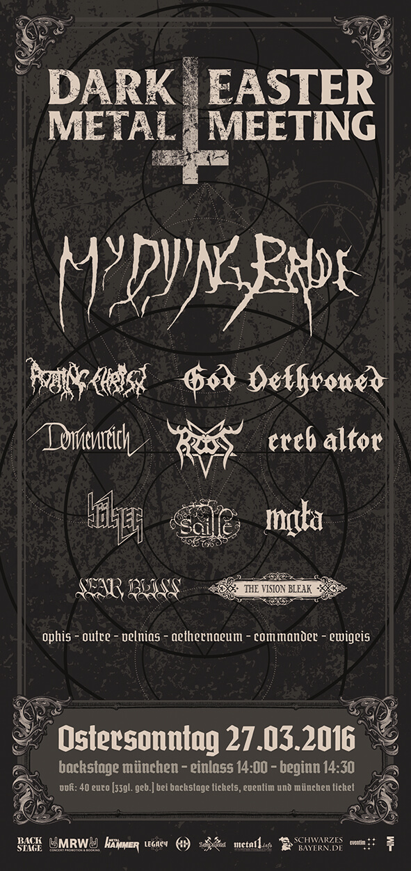 Dark Easter Metal Meeting 2016 Flyer