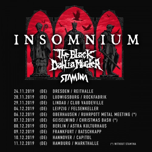 Insomnium, The Black Dahlia Murder & Stam1na LIVE  -  Capitol, Hannover